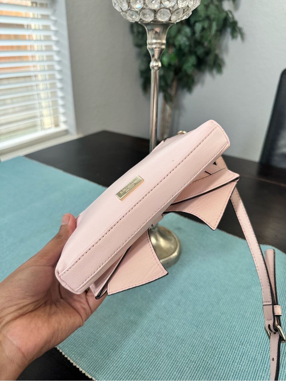Kate Spade Pink Bow Crossbody Bag - Picture 10 of 11